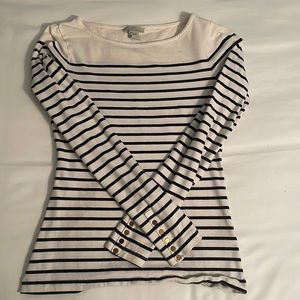 H&M stretchy striped top- size S